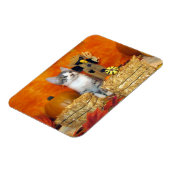 Schweineschuppe Adorable Fall / Herbstkatze / Kätz Magnet (Linke Seite)