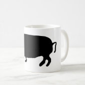 Schweinesilhouette Kaffeetasse (VorderseiteRechts)