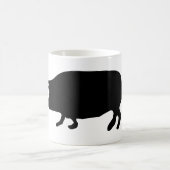Schweinesilhouette Kaffeetasse (Mittel)
