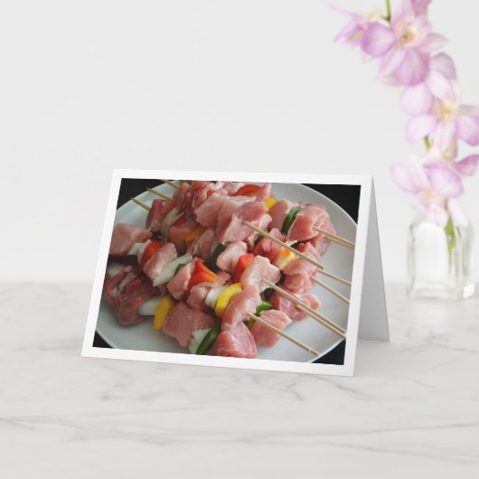 Schweineskewers Karte (Orchidee)