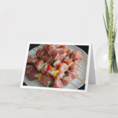 Schweineskewers Karte (Vorderseite)