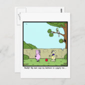 Schweinestall Postkarte (Vorne/Hinten)