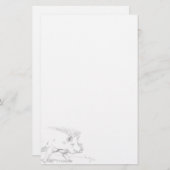 Schweinestift Gezeichnet Briefpapier (Vorne/Hinten)