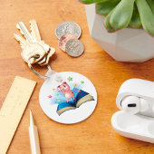 Schweinetanzen auf einem Schlüsselanhänger