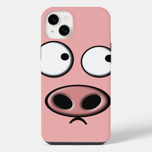 Schweinetelefon iPhone Hülle (Rückseite)