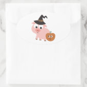 Schweinezange Ovaler Aufkleber (Tasche)