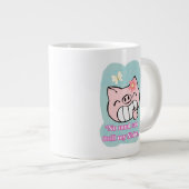 Schweineziffer Jumbo-Tasse (Vorderseite Rechts)