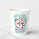 Schweineziffer Pappbecher (Rückseite)