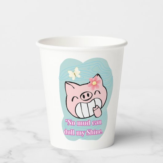 Schweineziffer Pappbecher (Rückseite)