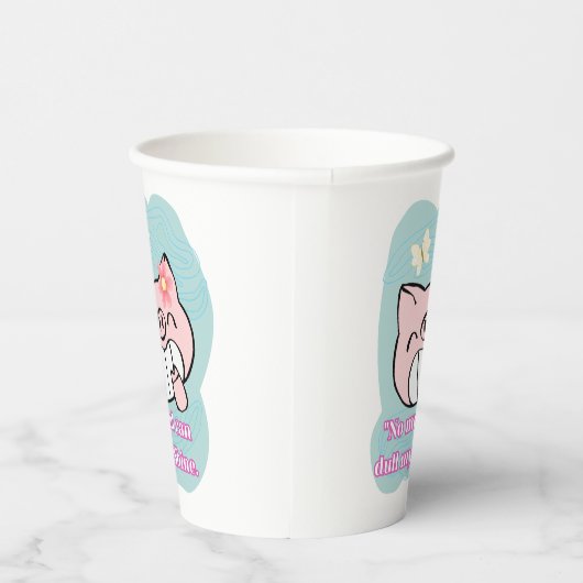 Schweineziffer Pappbecher (Rechts)