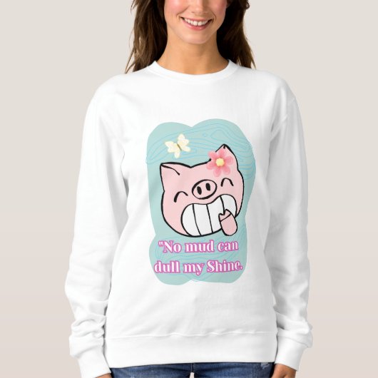 Schweineziffer Sweatshirt (Vorderseite)