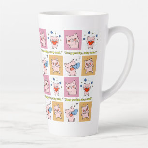 Schweinezitat-Gesichter Milchtasse