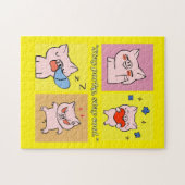 Schweinezitat-Gesichter Puzzle (Horizontal)
