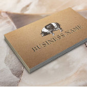 Schweinezucht Rustikale Kraft Visitenkarte