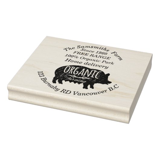 Schweinezucht seit 1960 gummistempel (Stempel)