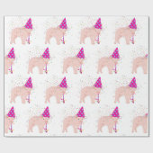 Schweinezucht - Tiere mit Party Geschenkpapier (Flach)