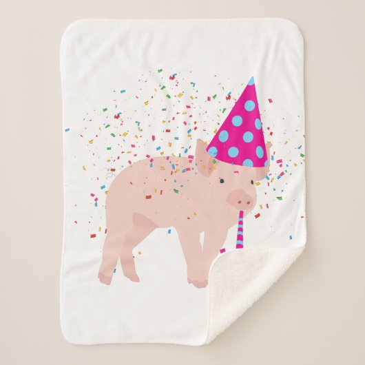 Schweinezucht - Tiere mit Party Sherpadecke (Vorderseite)