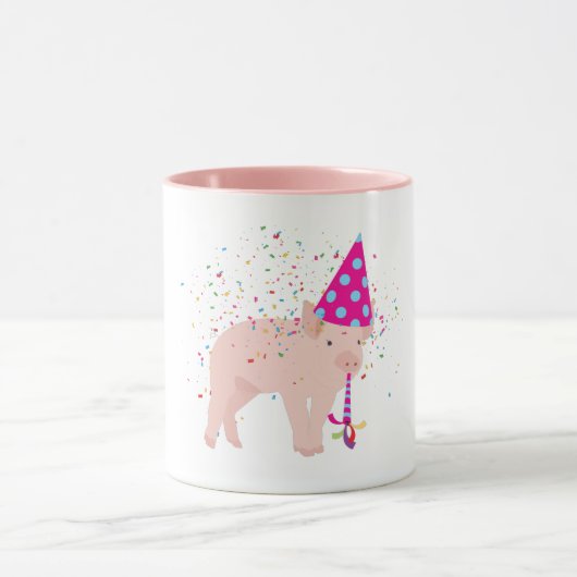 Schweinezucht - Tiere mit Party Tasse (Zentrum)