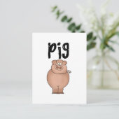 Schweinezucht - Tiergeschenke und -geschenke Postkarte (Stehend Vorderseite)