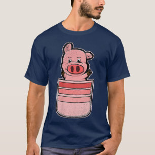 Schweinezuchtbetrieb Bauer Niedliches Schweineflei T-Shirt