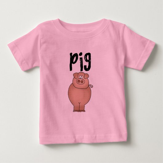 Schweinezuchtbetrieb-Tiert-shirts und Geschenke Baby T-shirt (Vorderseite)