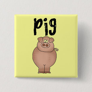 Schweinezuchtbetrieb-Tiert-shirts und Geschenke Button