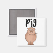 Schweinezuchtbetrieb-Tiert-shirts und Geschenke Magnet (Vorderseite/Rückseite)