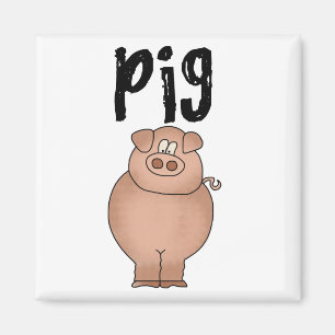 Schweinezuchtbetrieb-Tiert-shirts und Geschenke Magnet