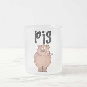 Schweinezuchtbetrieb-Tiert-shirts und Geschenke Mattglastasse