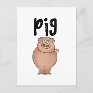 Schweinezuchtbetrieb-Tiert-shirts und Geschenke Postkarte