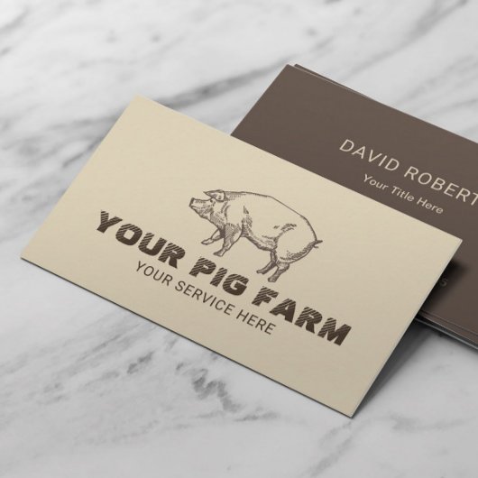 Schweinezuchtprodukte Visitenkarte