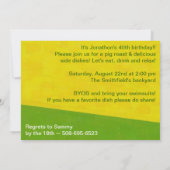 SCHWEINFAHRZEIT EINLADUNG (Rückseite)