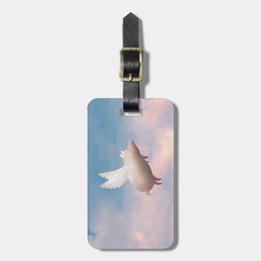 Schweinfliegen Gepäckanhänger (Vorderseite vertikal)