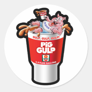 SCHWEINGULP RUNDER AUFKLEBER