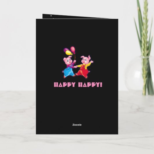 schweinig feiertagskarte (Rückseite)