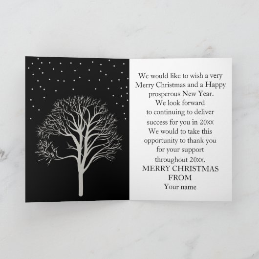 schweinig feiertagskarte (Innenseite)