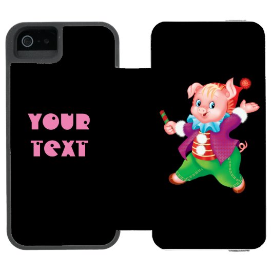 schweinig incipio iPhone Geldbeutel-Hülle (Folio Geöffnet)