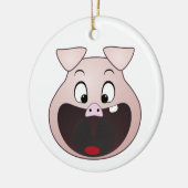 Schweinkopf Keramikornament (Links)