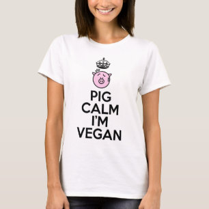Schweinruhe bin ich vegan T-Shirt
