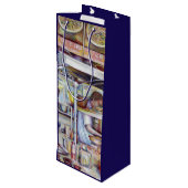 Schweinschwanzsuppe, Singapur Geschenktüte Für Weinflaschen (Rückseite Schrägansicht)