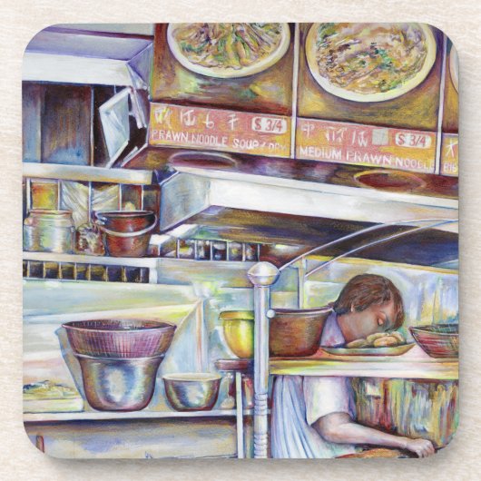 Schweinschwanzsuppe, Singapur Untersetzer (Vorderseite)