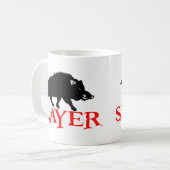 SCHWEINSLAYER KAFFEETASSE (Vorderseite Links)
