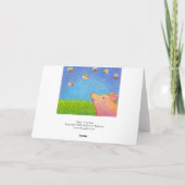 Schweinträume der entzückenden Zeichenstiftkunst Karte (Rückseite)