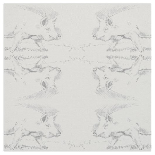 Schweinzeichnen Stoff (Muster)