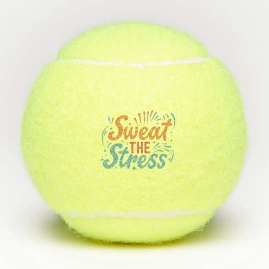 Schweiß die Stress Tennisbälle (Vorderseite)