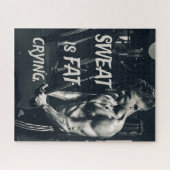 Schweiß ist fett Schwitzen Motivierend Inspiration Puzzle (Horizontal)