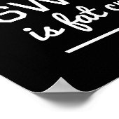 Schweiß ist fettgebrannt poster (Ecke)