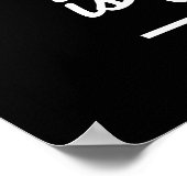 Schweiß ist fettgebrannt poster (Ecke)