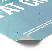 Schweiß ist nur fett weinen - Style Template - Tra Poster (Ecke)