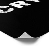 Schweiß ist nur fett weinend Motivierend Gym Poste Poster (Ecke)